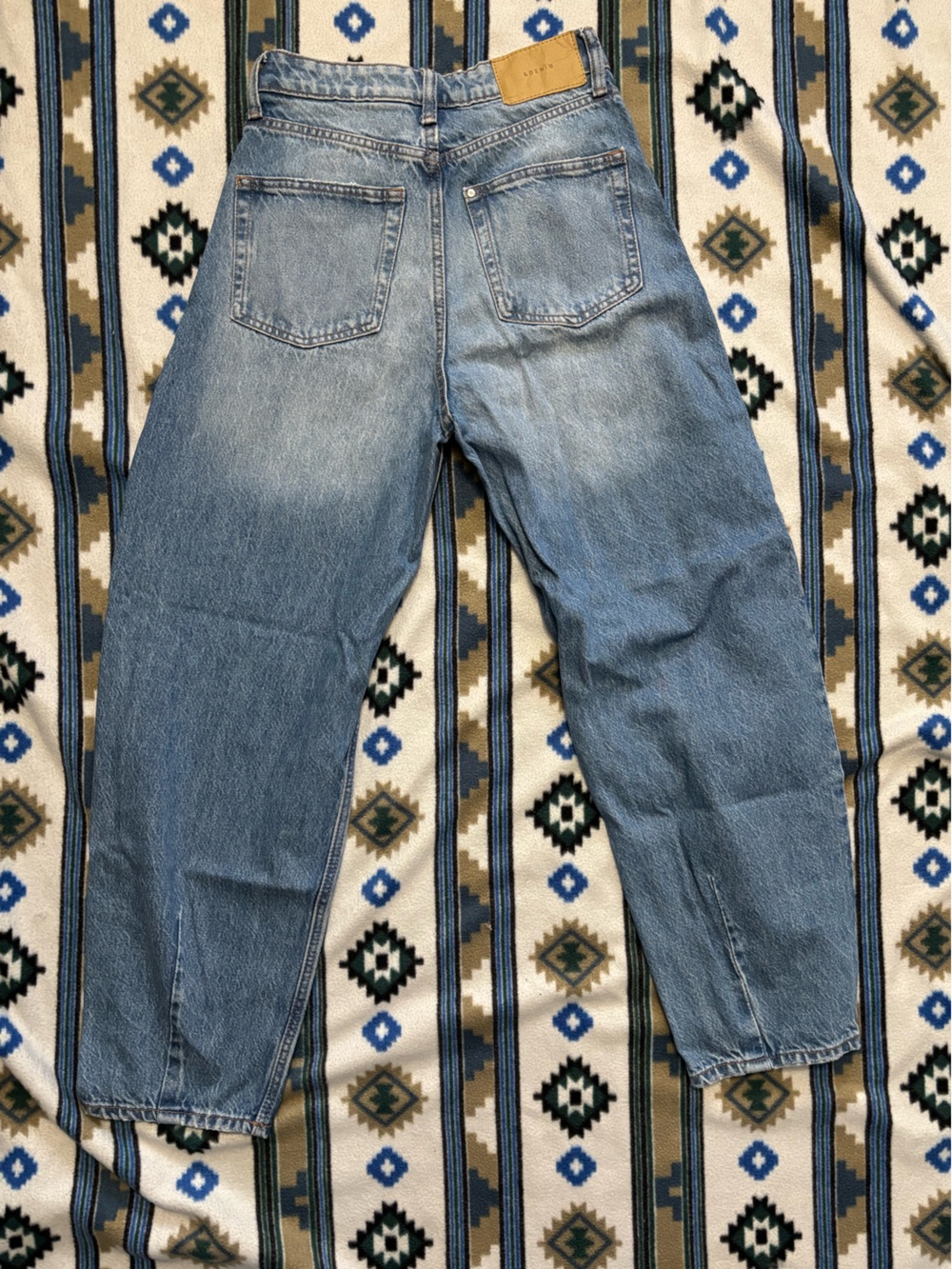 H&M Women's Light Blue Wide Leg Jeans